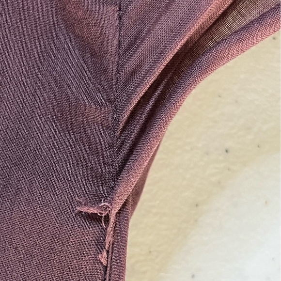 Saja Women’s Boho Lightweight Cotton Plum Midi Dress With Mini Ruffle De… - Picture 14 of 16